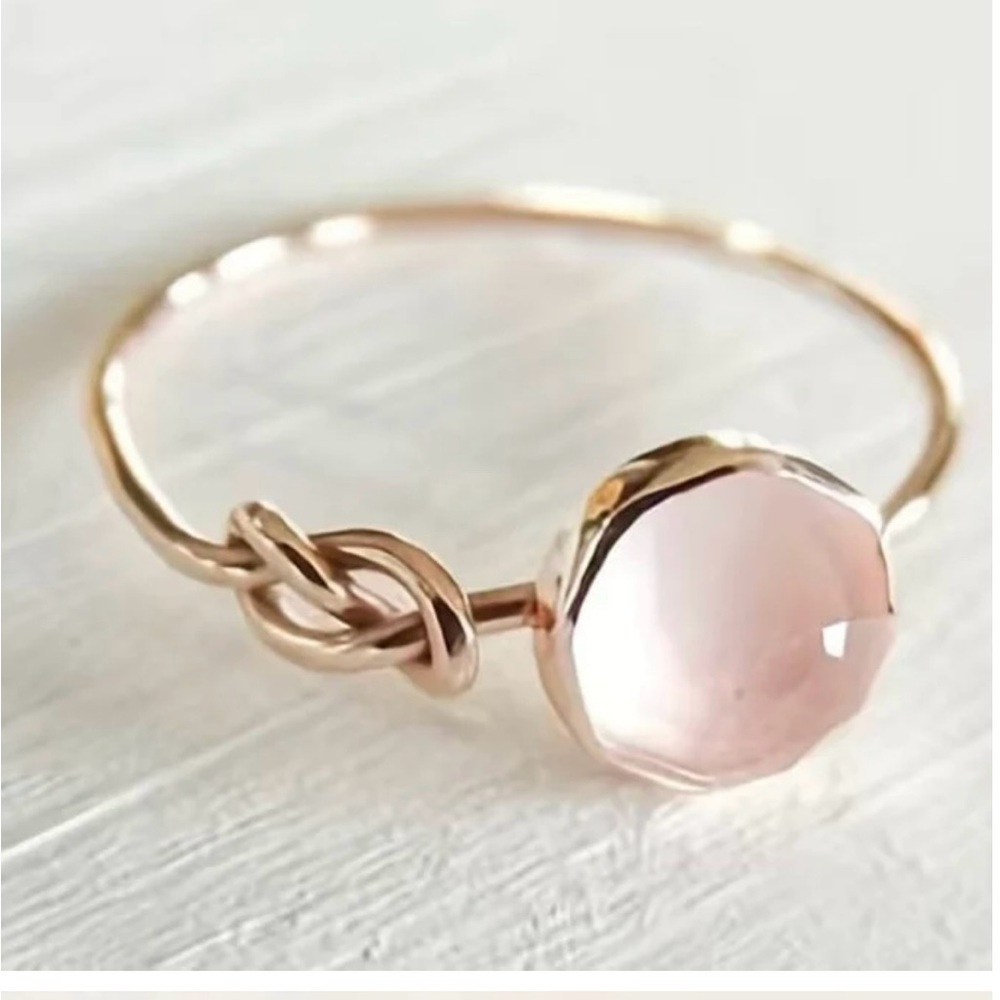 Rose Gold Knot Infinity Promise Ring